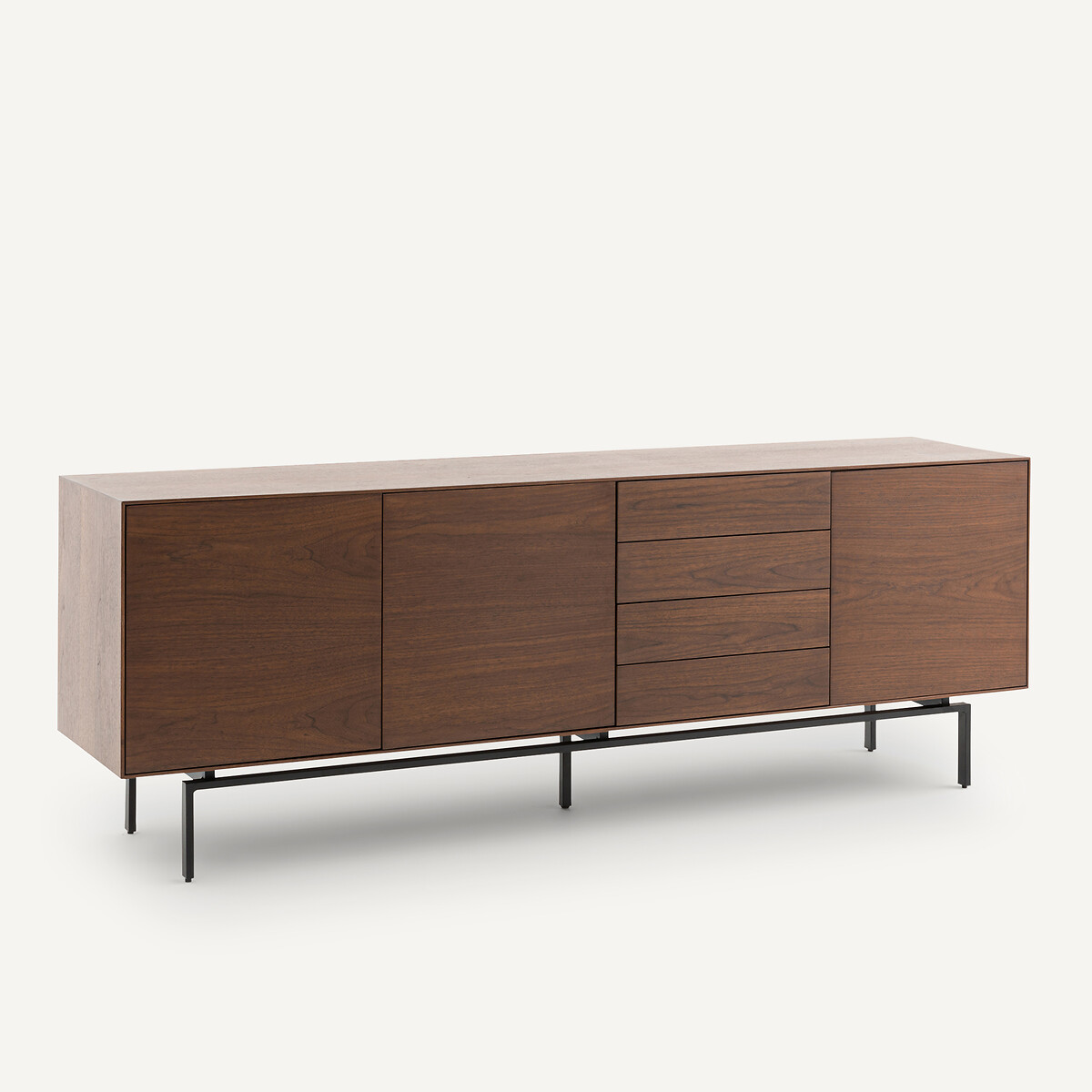 Credenza con impiallacciatura in noce, Oreko noce, AM.PM