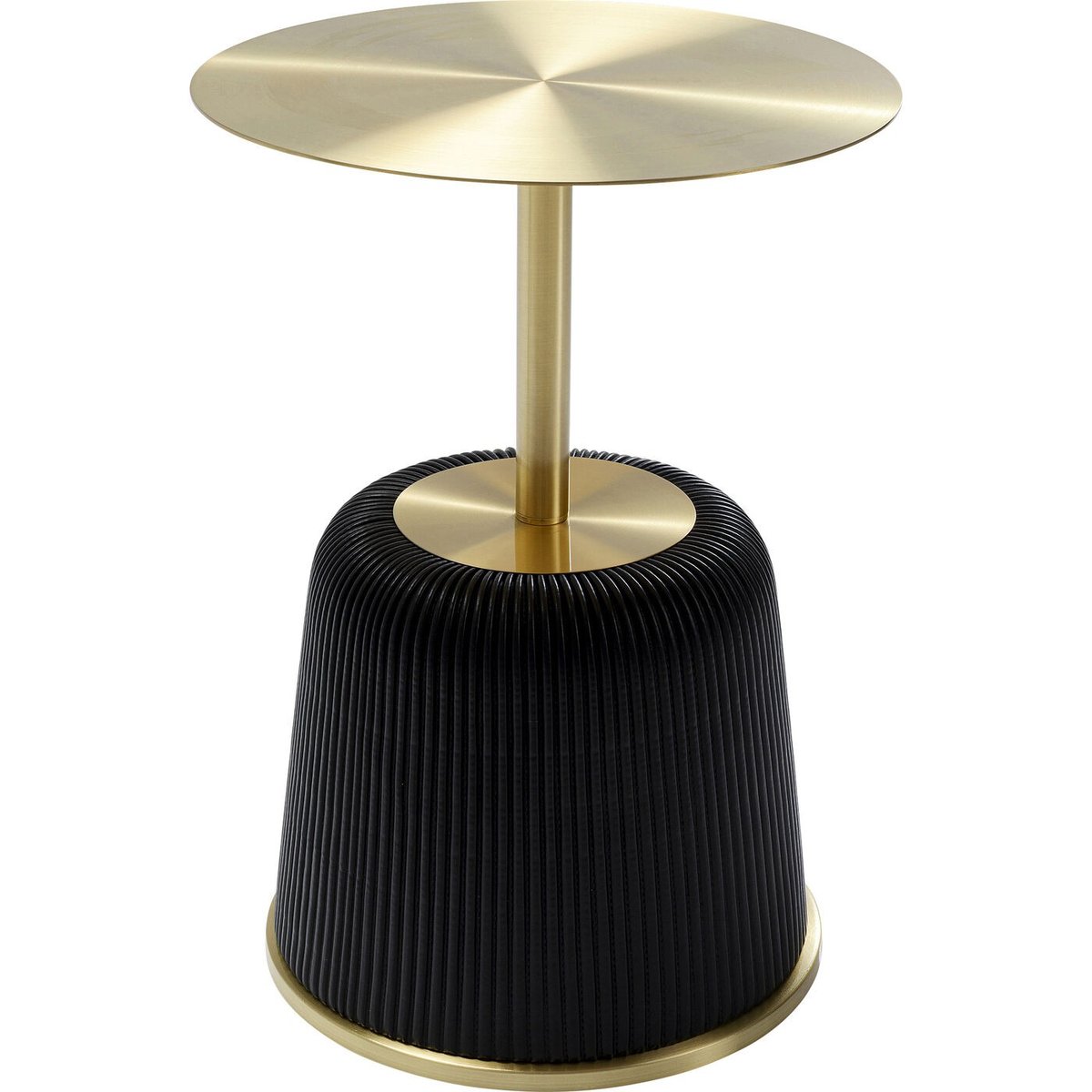 Table d'appoint en acier et simili, ENDLESS VEGAS or, KARE DESIGN