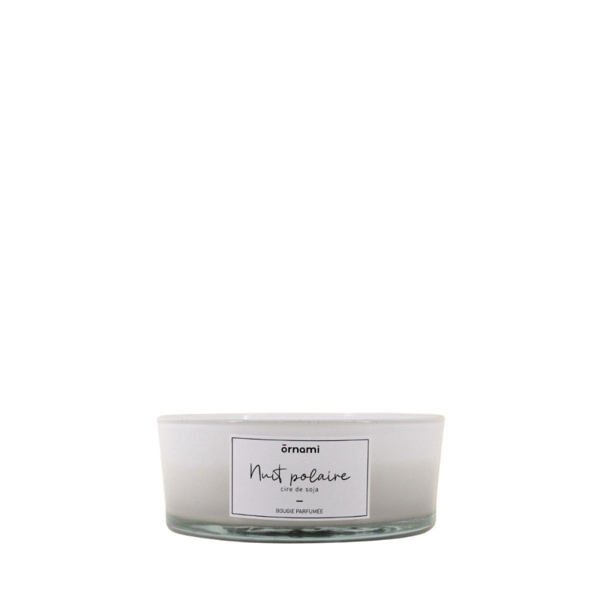 Bougie parfumée en cire de soja 4 mèches "Nuit polaire" 380gr blanc, ORNAMI