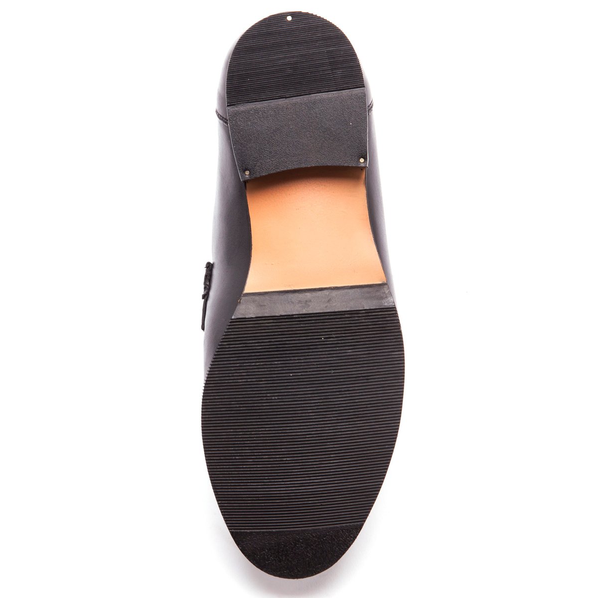 Mocassins Cuir À Aérosemelle®, Grande Largeur noir, PEDICONFORT