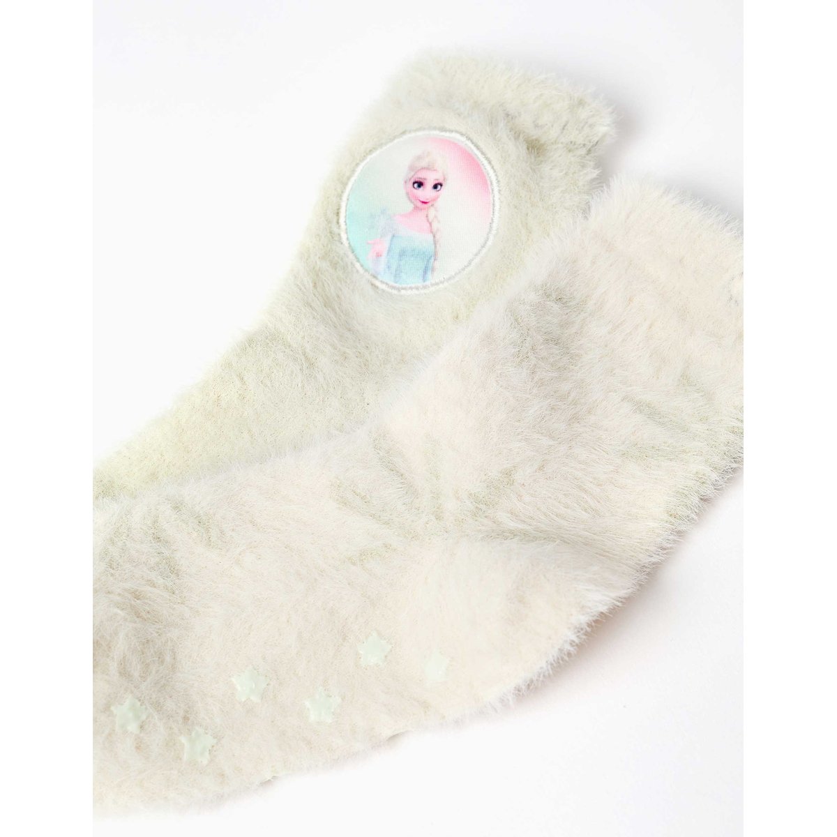 Lot de 2 chaussettes en peluche douce antidérapantes Elsa multicolore, ZIPPY