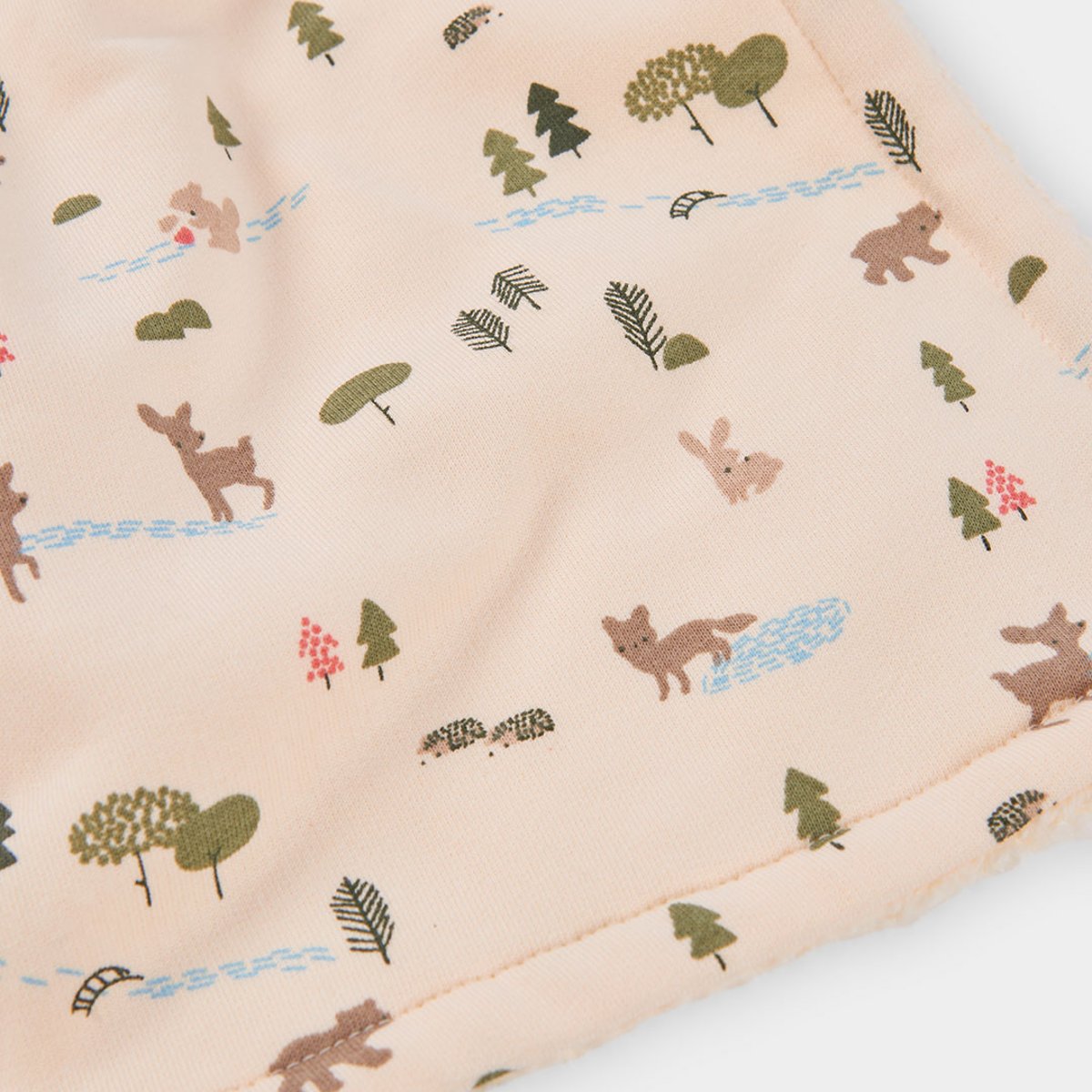Couure molleton bébé imprimé forêt animaux multicolore, BOBOLI