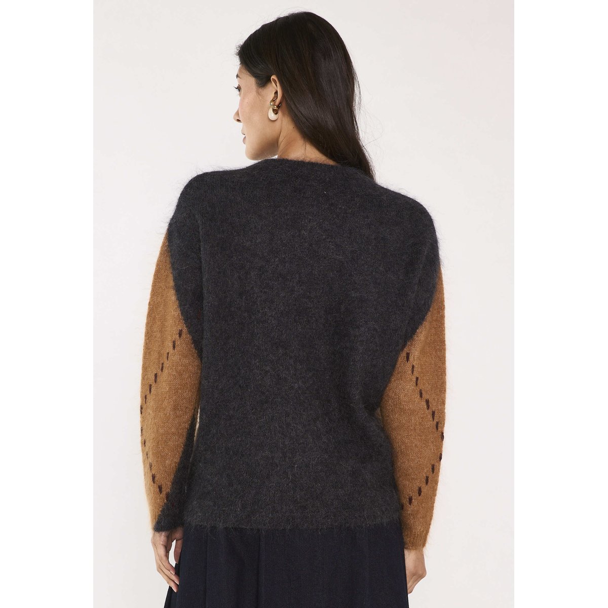 Pull en mohair mélangé ALFONZO gris souris, Maison 123
