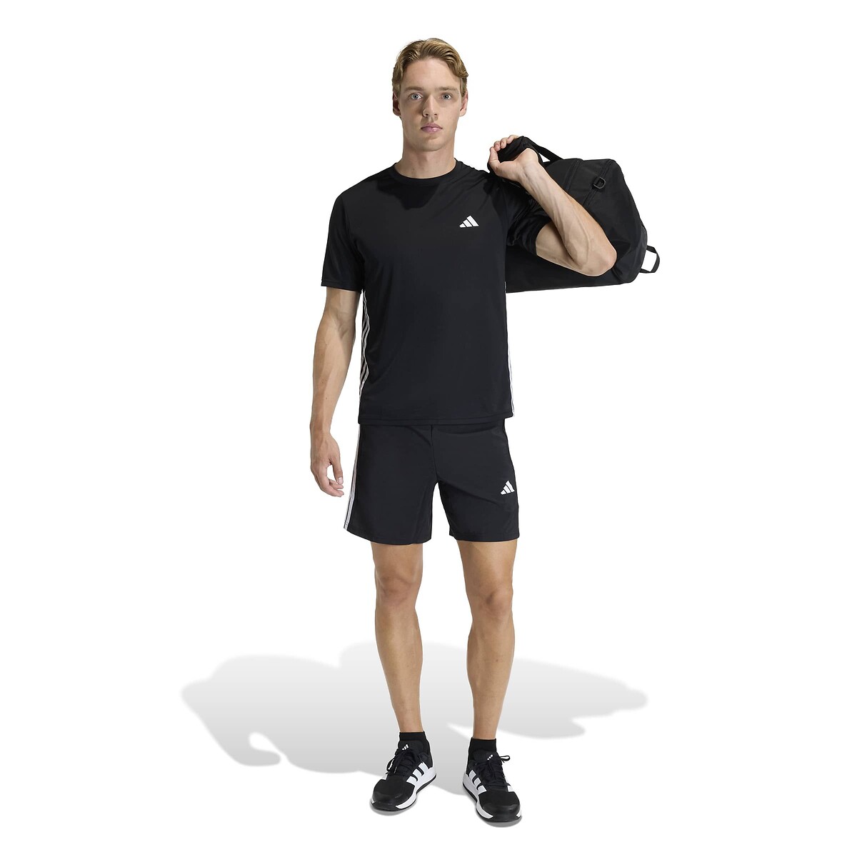 Short d'entraînement, 3 bandes, WORKOUT ESSENTIALS noir, adidas Performance