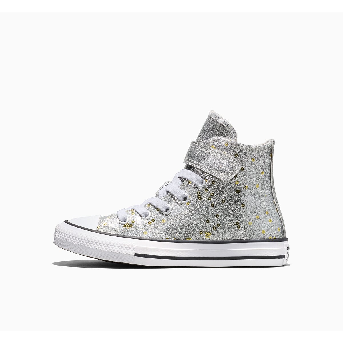 Baskets CHUCK TAYLOR ALL STAR 1V HI SHINE argent, CONVERSE