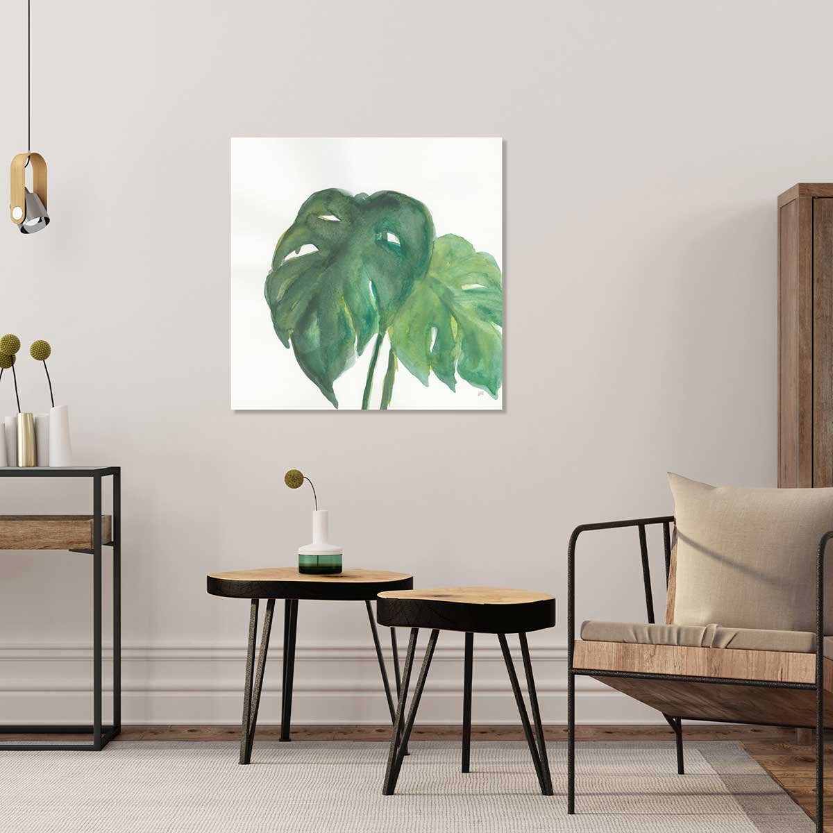 Tableau plante aloe watercolor tableau alu dibond, HEXOA
