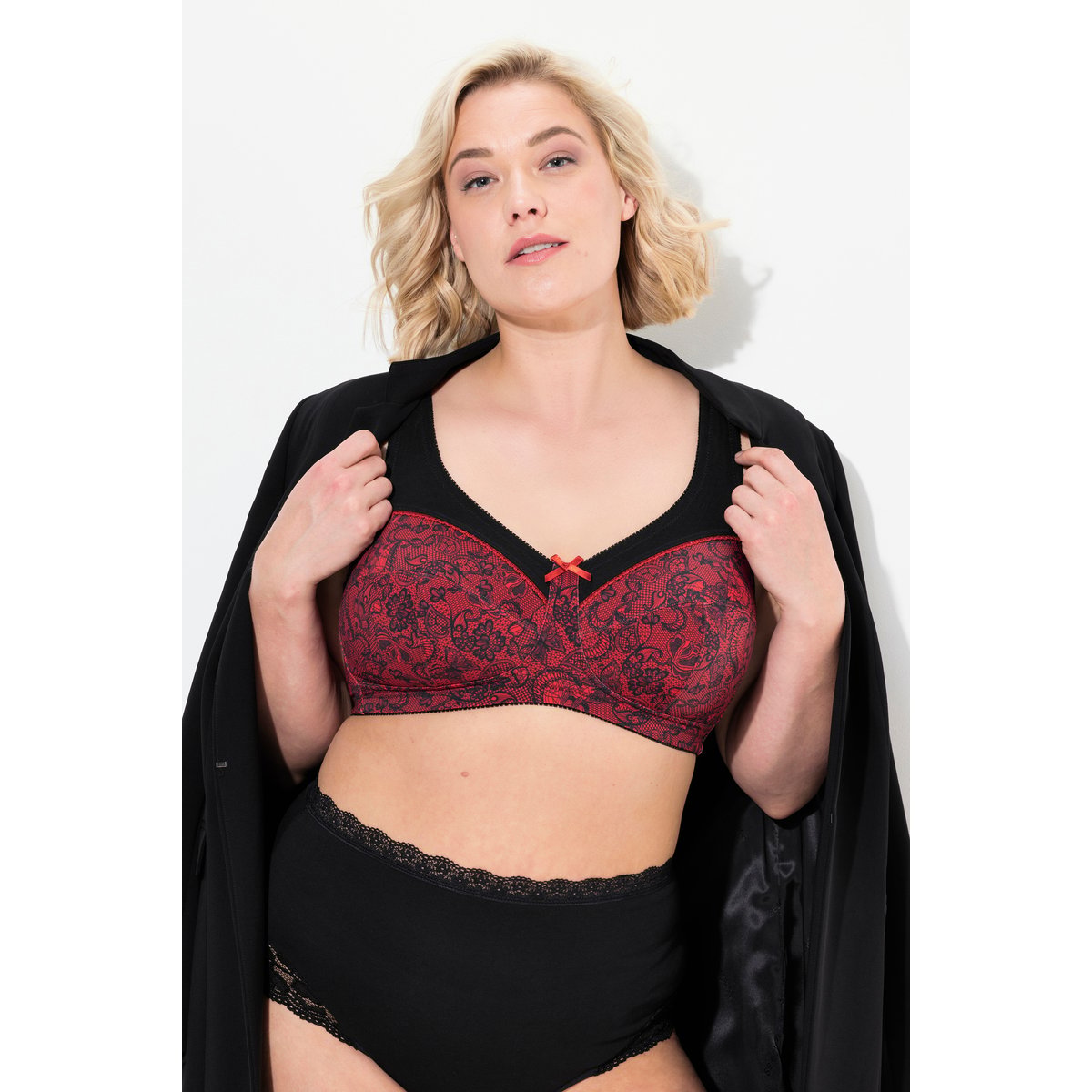 Soutien-gorge de maintien, sans armatures noir, ULLA POPKEN