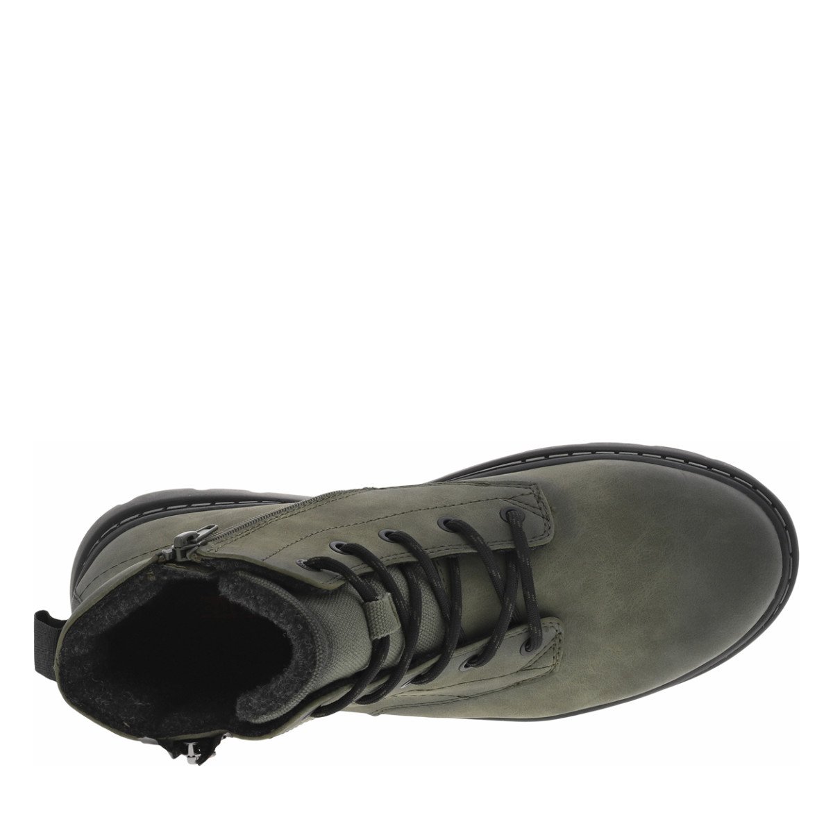 Bottines talon plat vert, BUGATTI