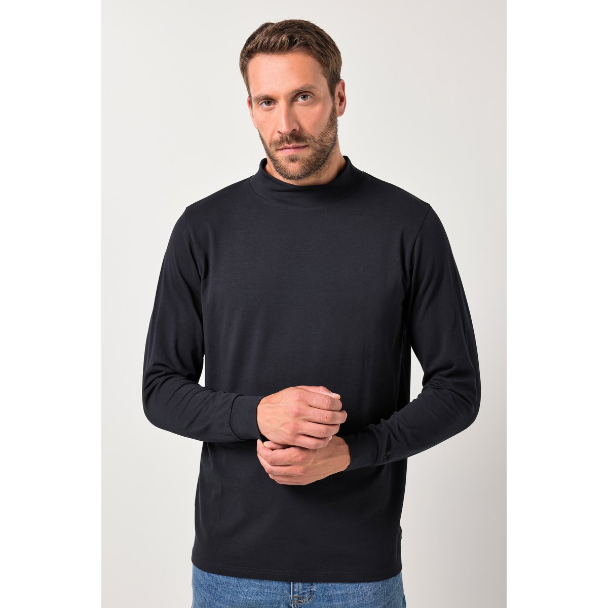 T-shirt à manches longues basic noir, JP1880