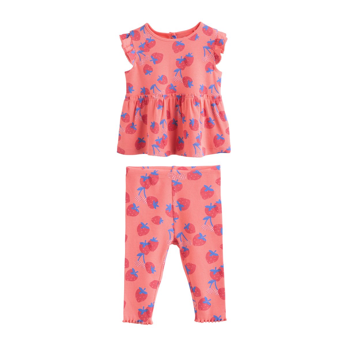 Haut côtelé et legging bébé, 2 pièces fraise rouge, NEXT