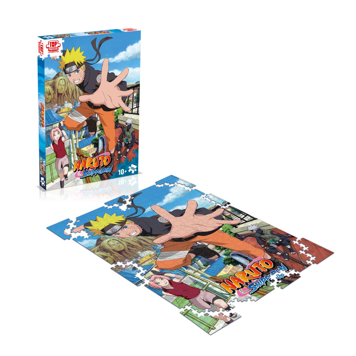 PUZZLE NARUTO SHIPPUDEN RETOUR A KONOHA 1000 PIECES couleur unique, WINNING MOVES