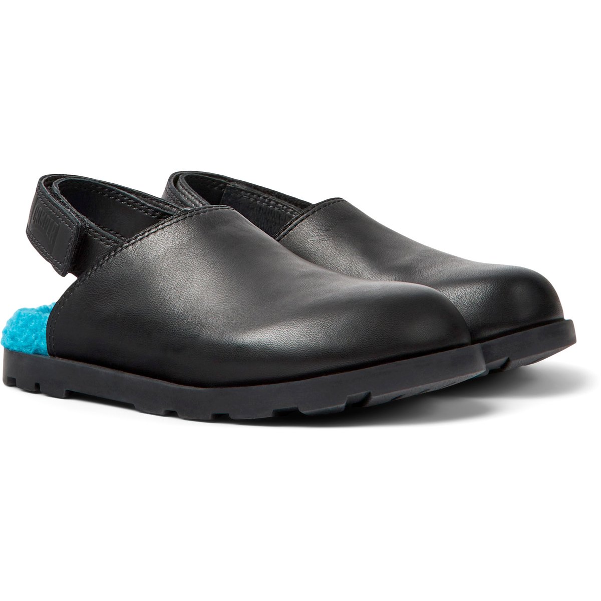 Sandales Brutus cuir noir, CAMPER