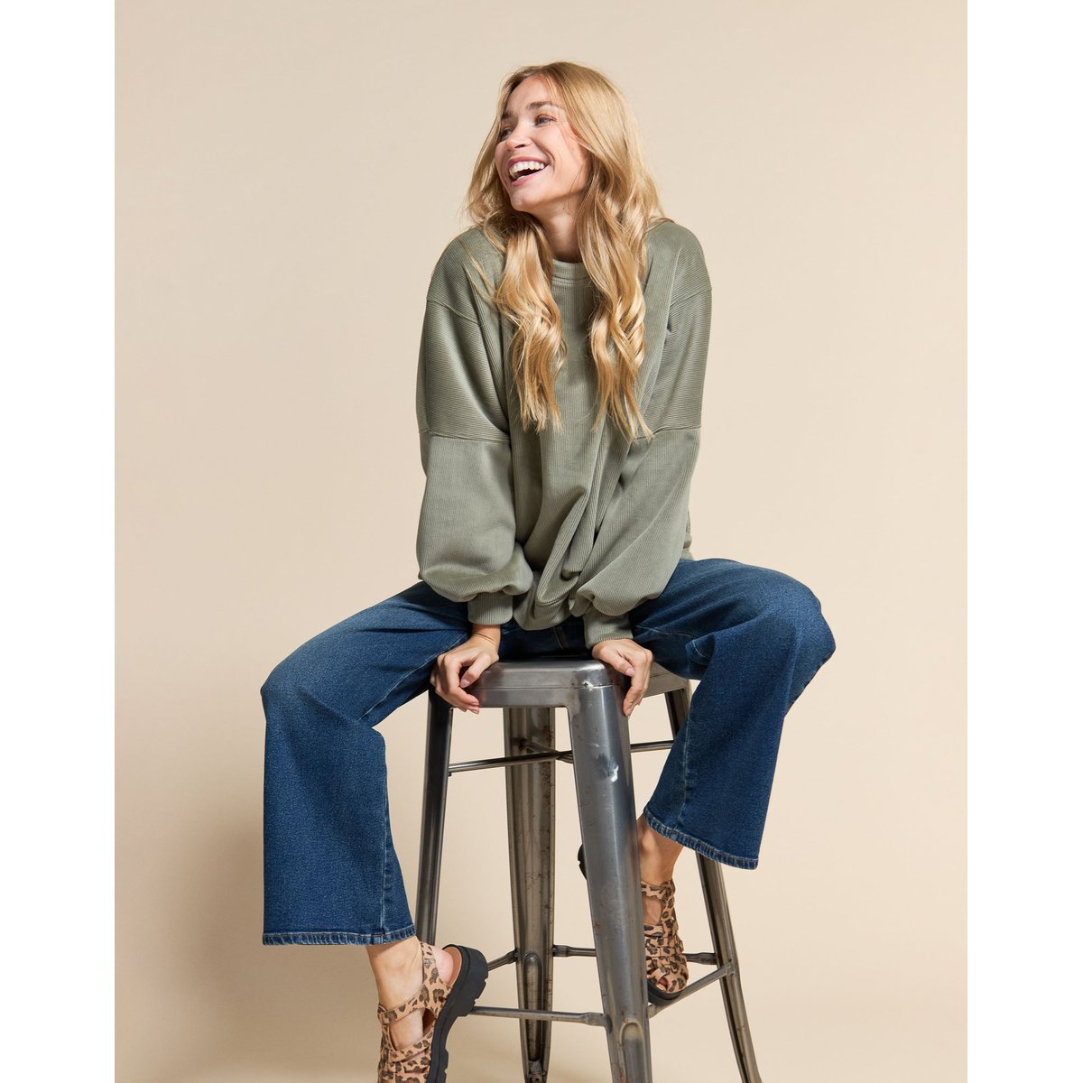 PANTALON JANE KATZS bleu foncé, PULLIN
