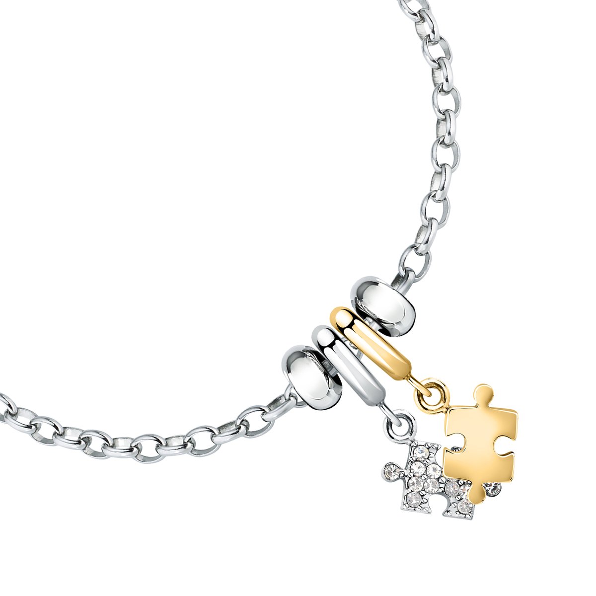 Bracelet DROPS argent, or, MORELLATO