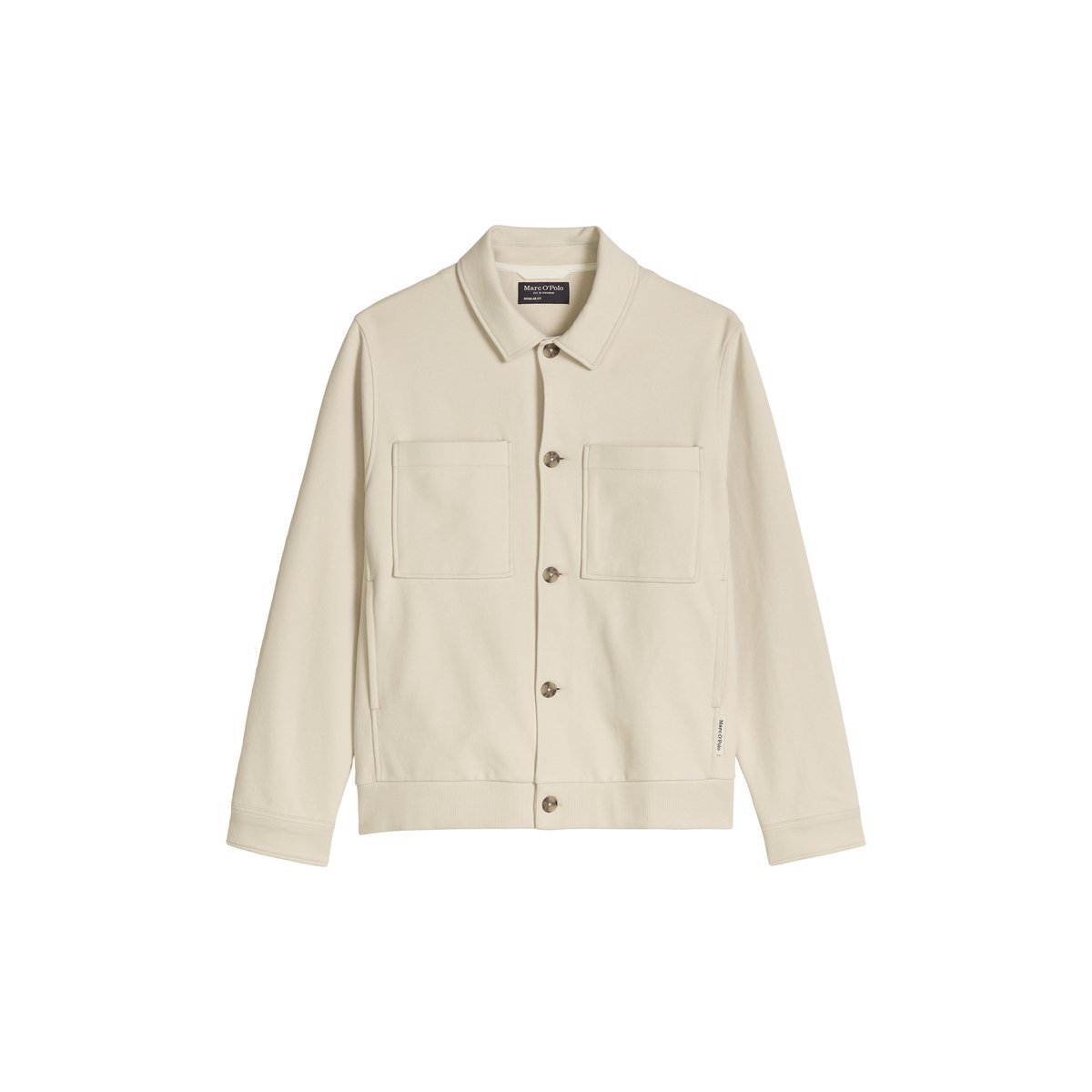 Veste sweat relaxed en coton bio régénéré gris, MARC O'POLO