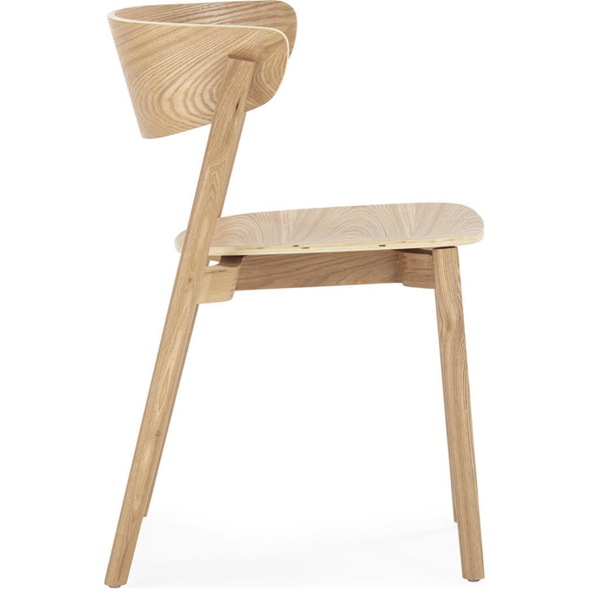 Chaise en frêne au design scandinave naturel, RECOLLECTION
