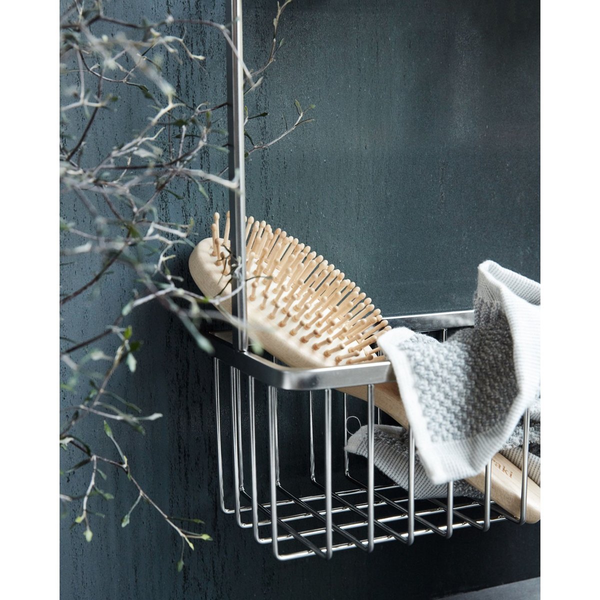 Etagère Double Bath Acier Inoxydable pour salle de bain inox, HOUSE DOCTOR