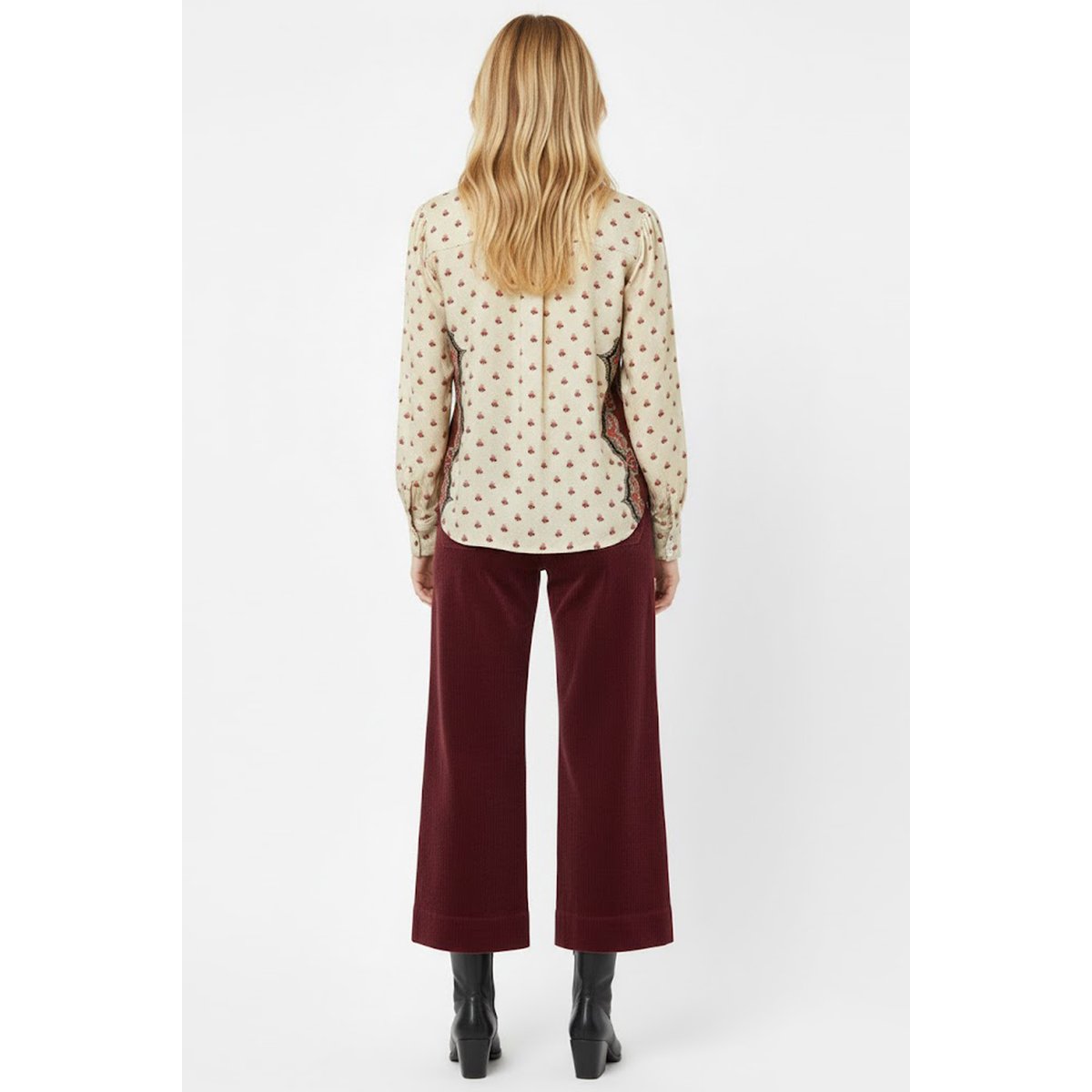 Chemise imprimée MATHILDE ecru, DERHY