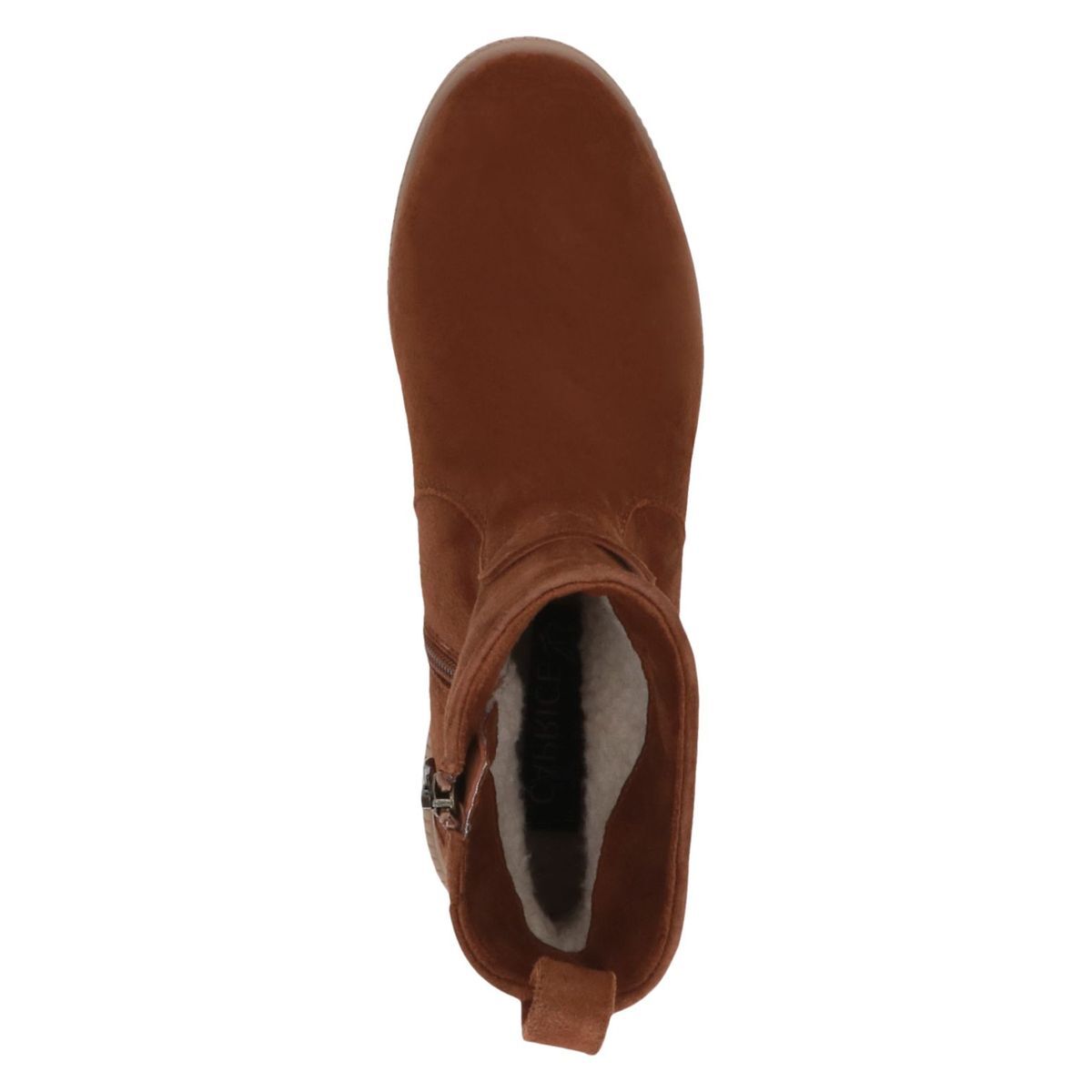 Bottine en cuir marron cognac, CAPRICE