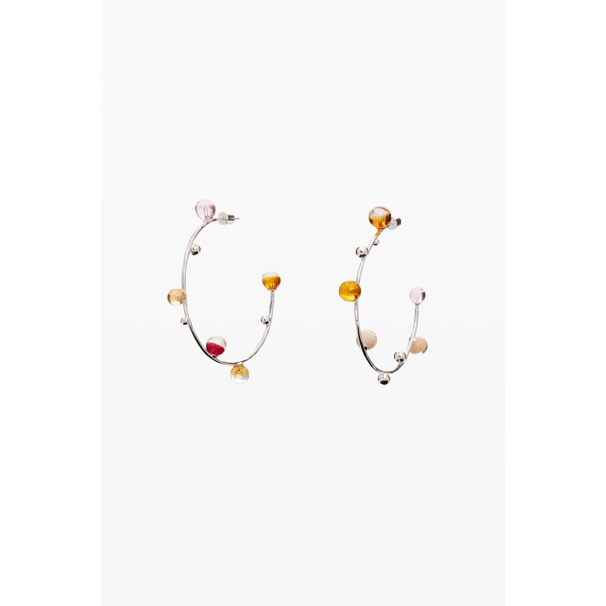 Boucles d’oreilles sphères zalio noir, DESIGUAL