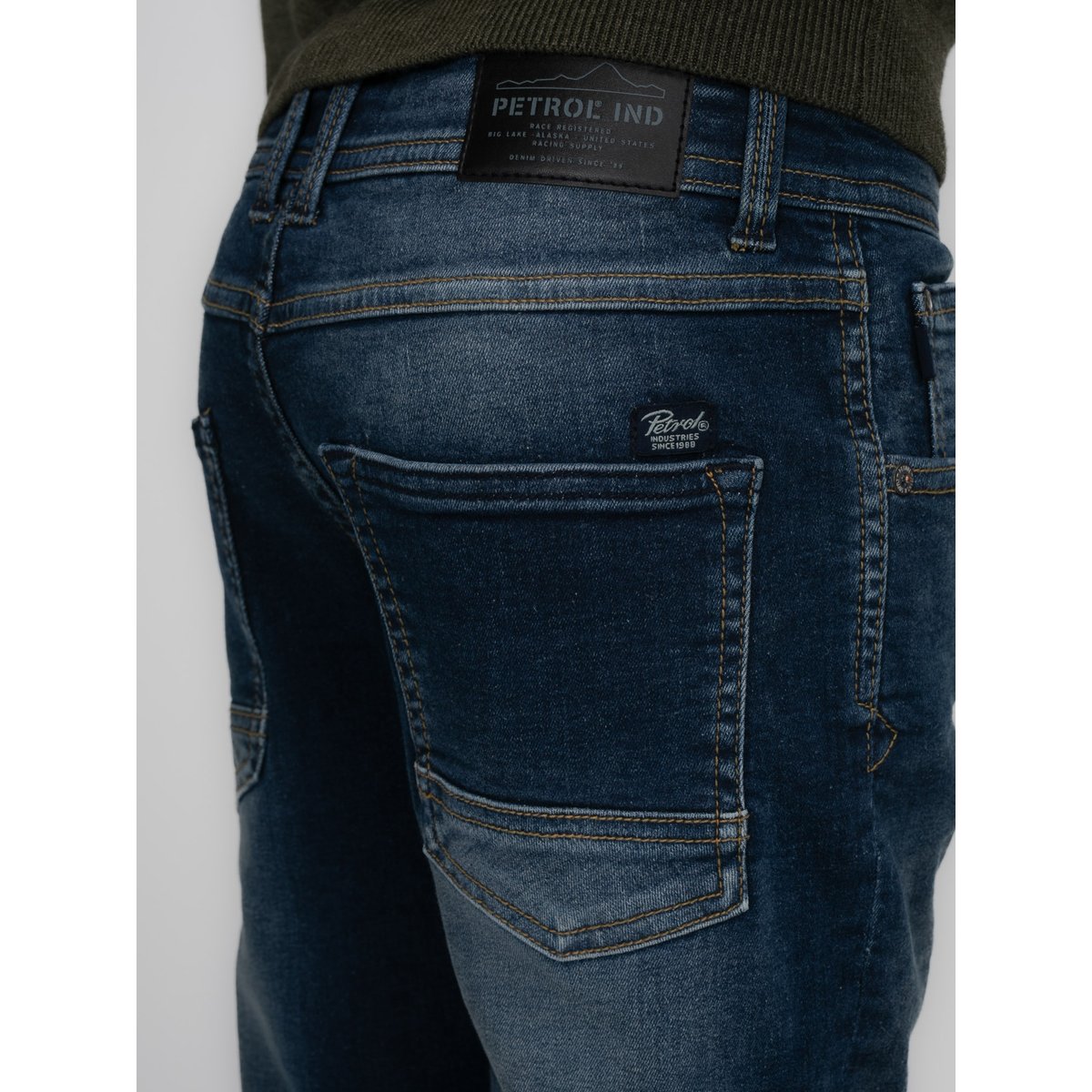 Jean coupe semi-slim starling siku bleu dark used, PETROL INDUSTRIES