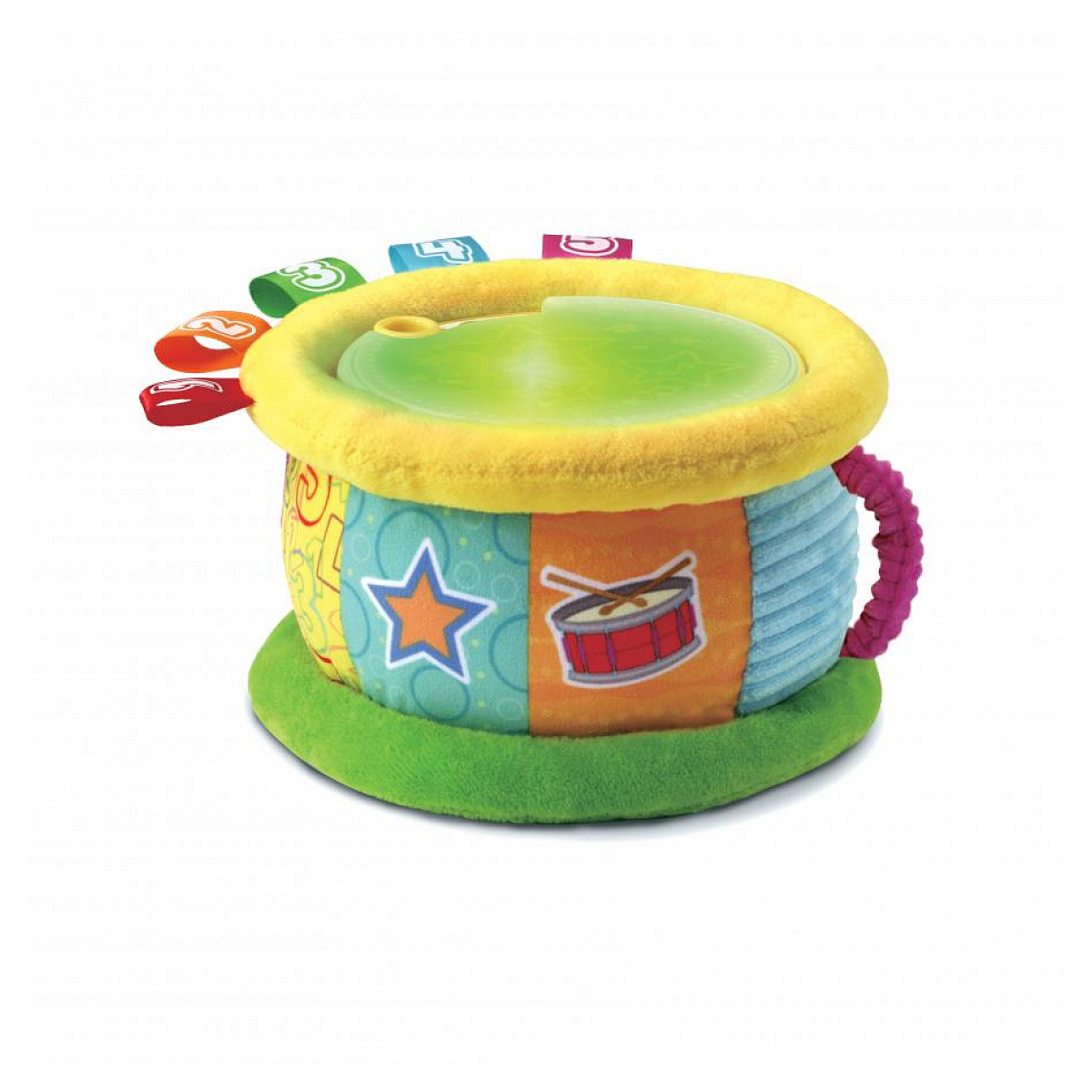 Tambour lumi magique en tissus couleur unique, VTECH