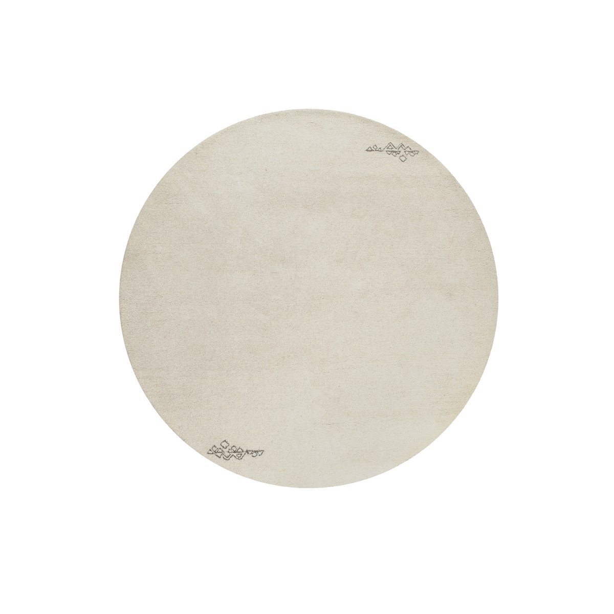 Tapis rond en laine tufté main ,  HAMPTONS FORTYFOUR blanc crème, WECON HOME