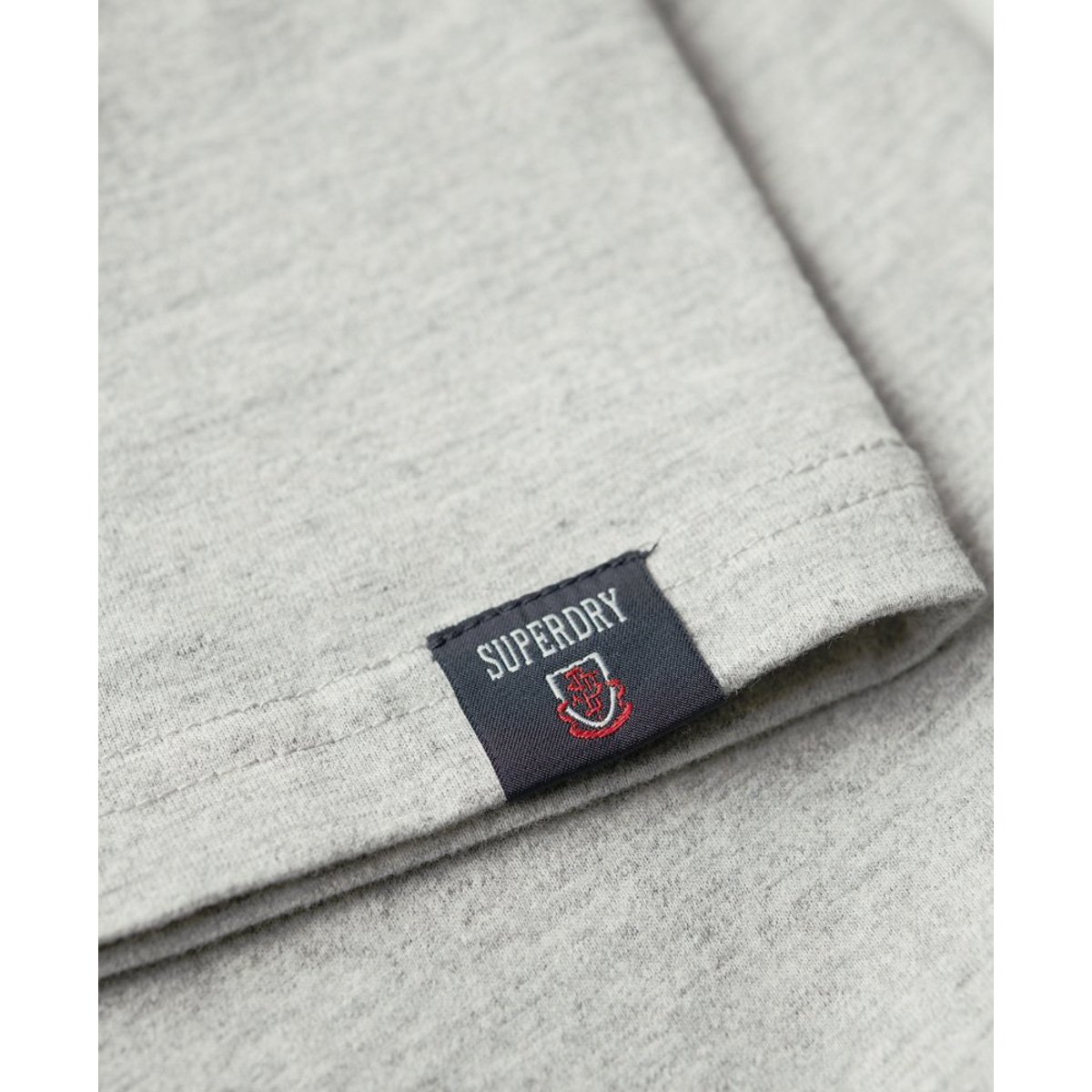 T-shirt à motif Athletic College gris moucheté chiné, SUPERDRY