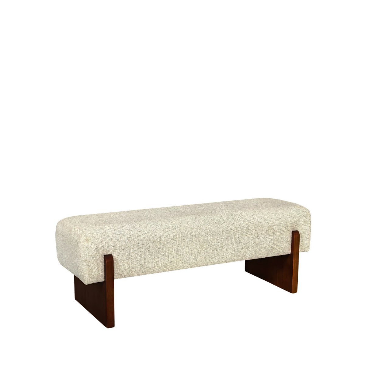 Banc en tissu et bois- SALLY beige, DRAWER