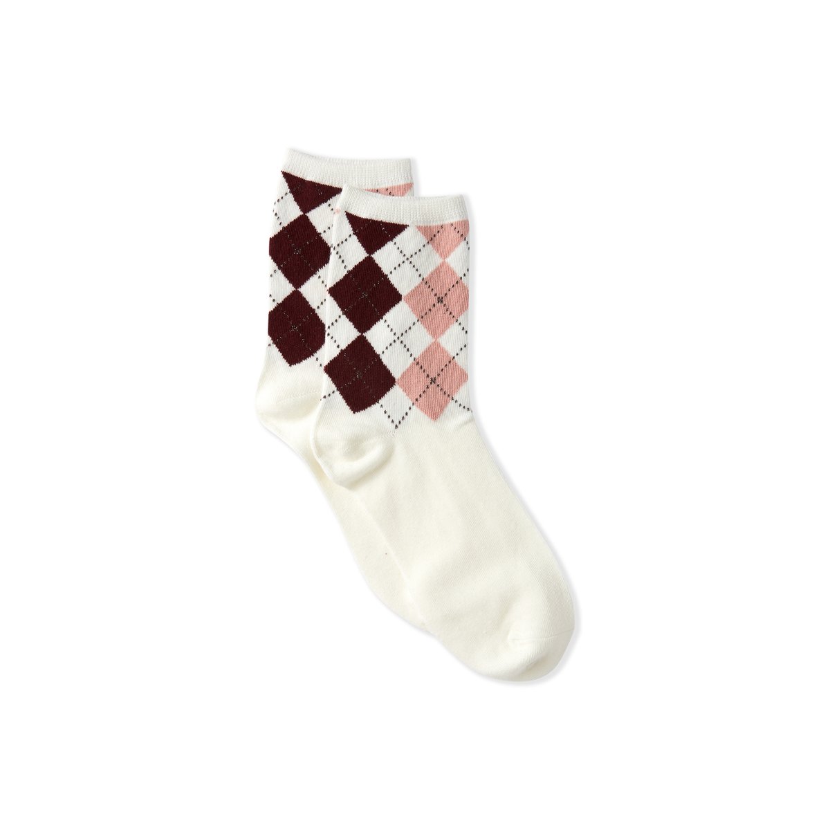 Chaussettes à motifs avec coton OXFORD ecru, ETAM