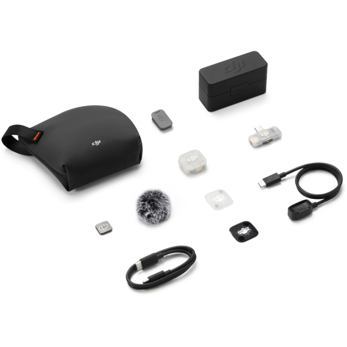 Micro cravate sans fil Mic Mini 2S (1TX + 1 Mobile RX + Charge) couleur unique, DJI