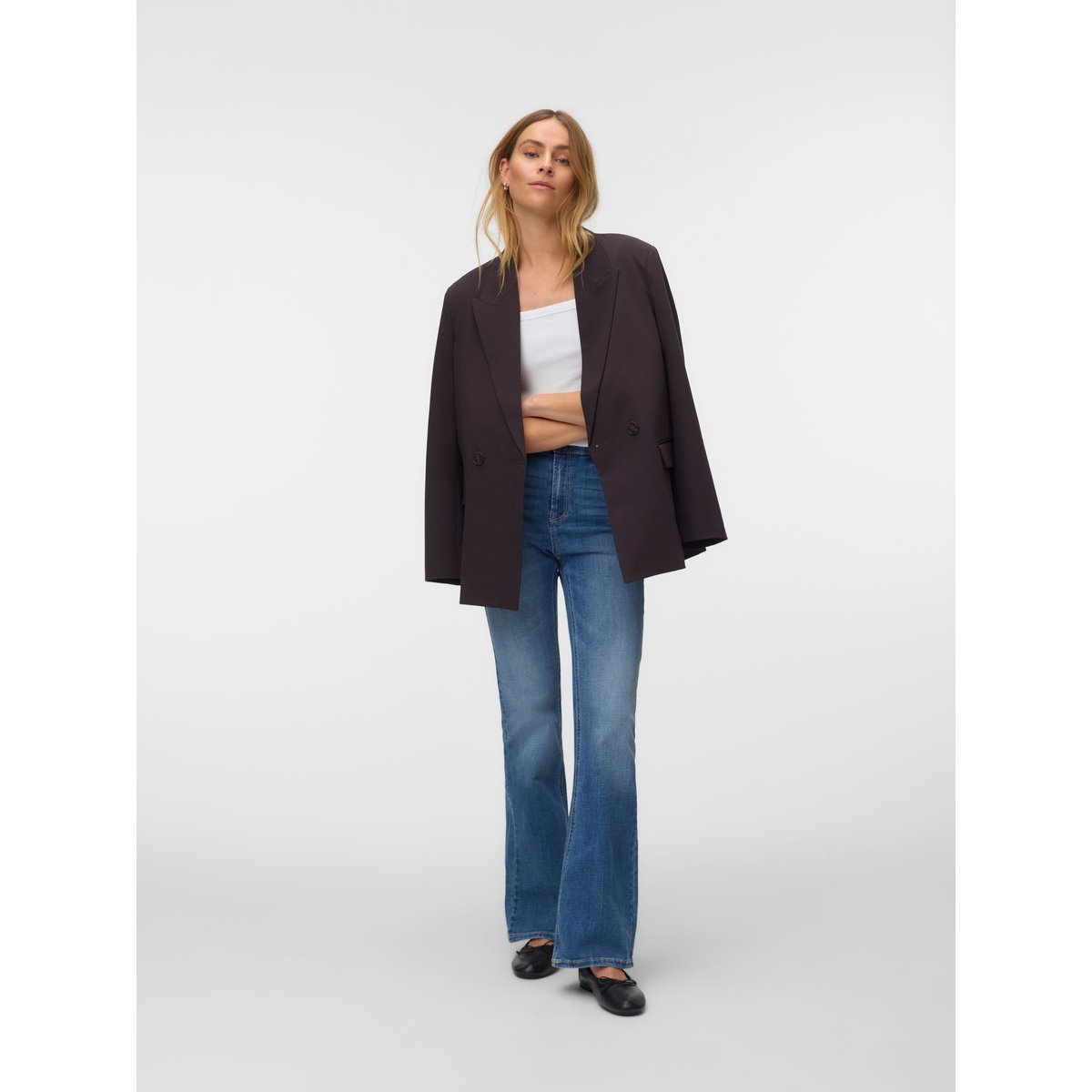 Jean Flared medium blue denim, VERO MODA