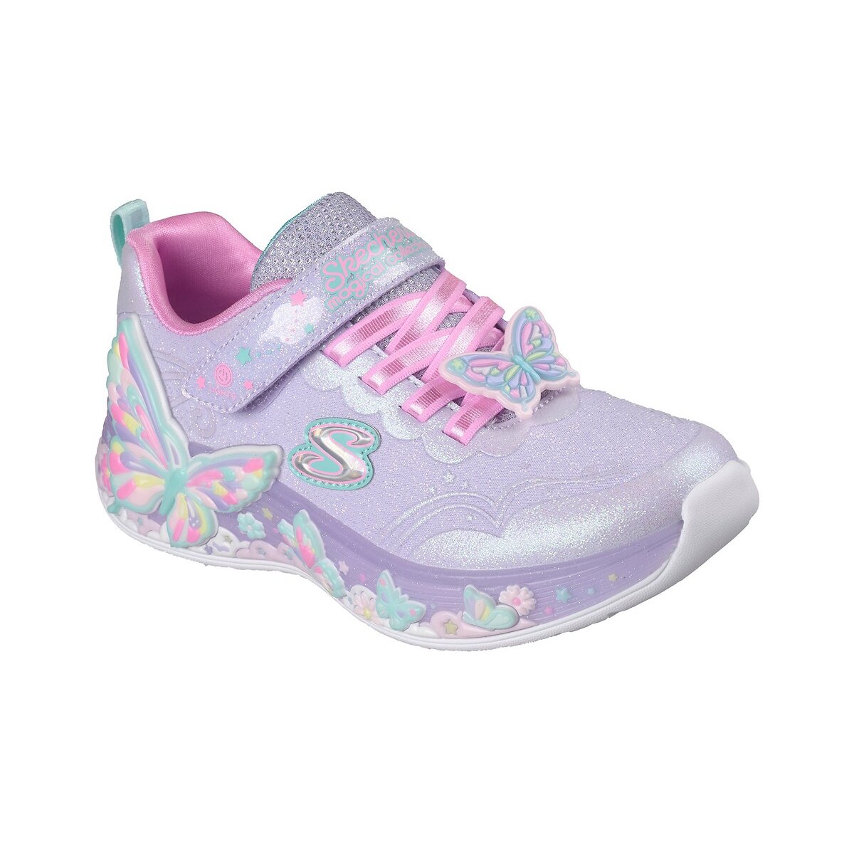 Sneakers S-Light: Butterfly Bliss lavendel, SKECHERS