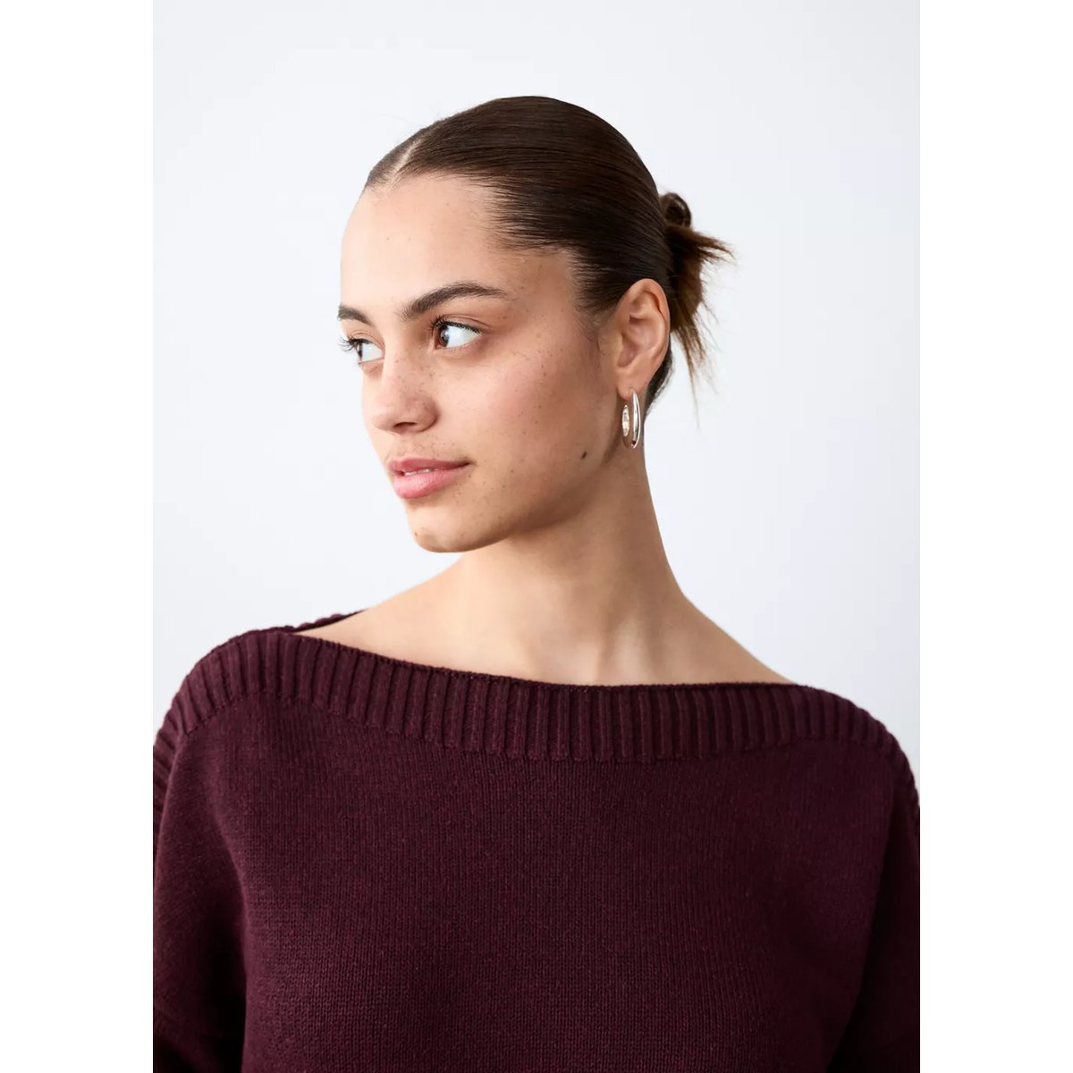Pull-over en maille fine grenat, MANGO TEEN