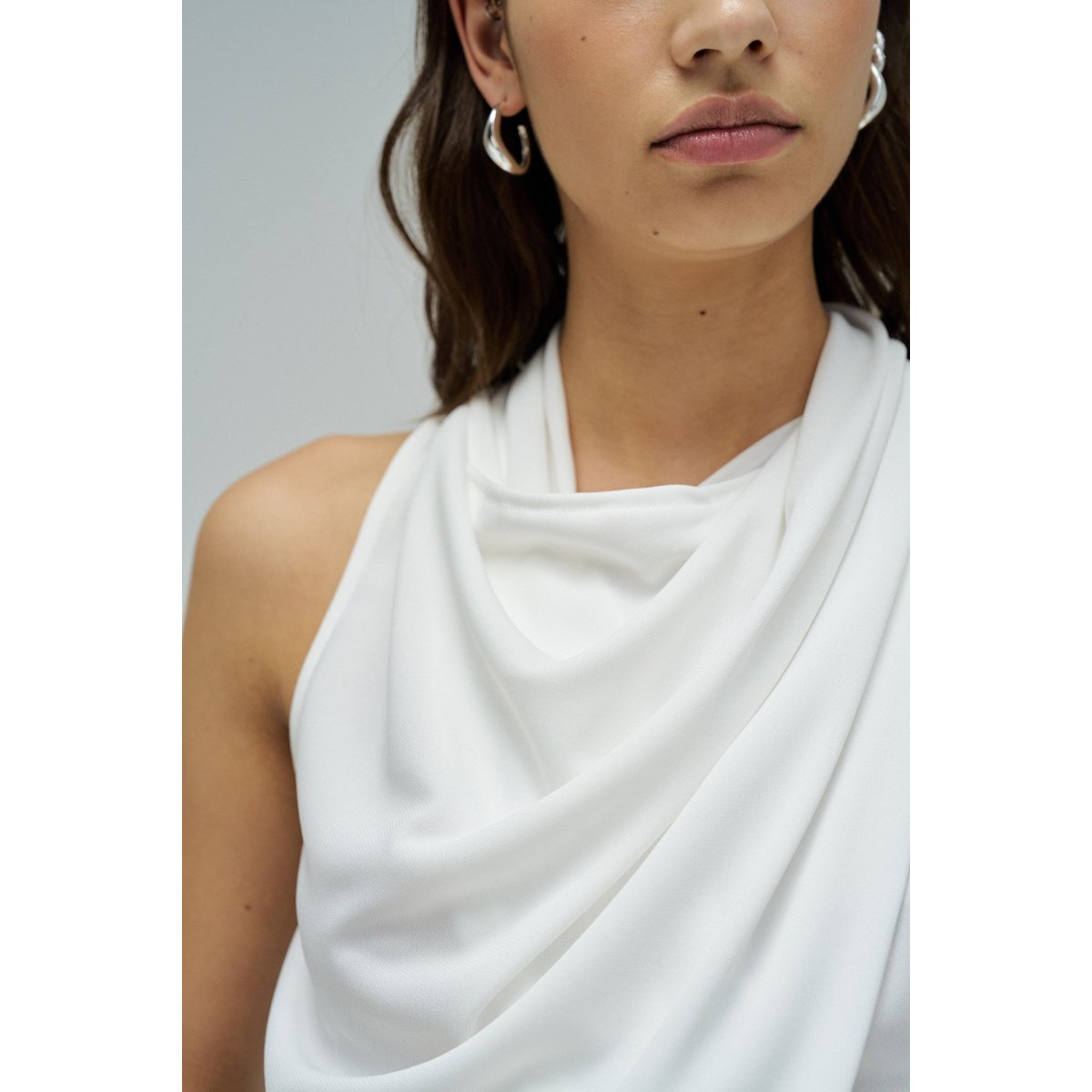 HAUT DRAPÉ blanc, SALSA JEANS