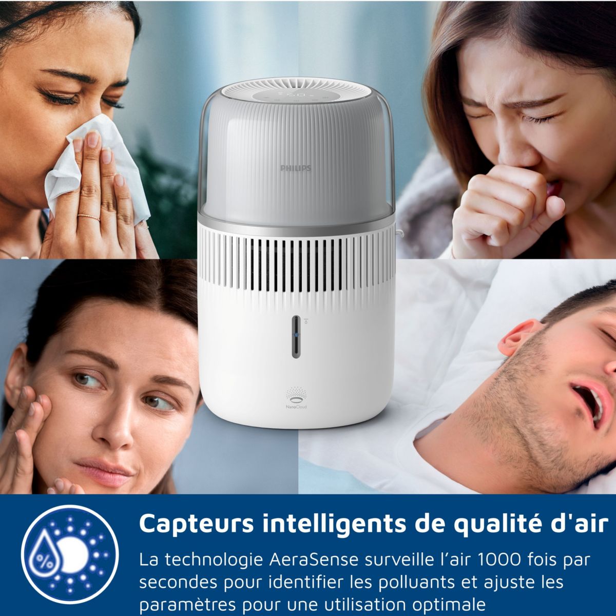 Humidificateur HU5710/03 couleur unique, PHILIPS