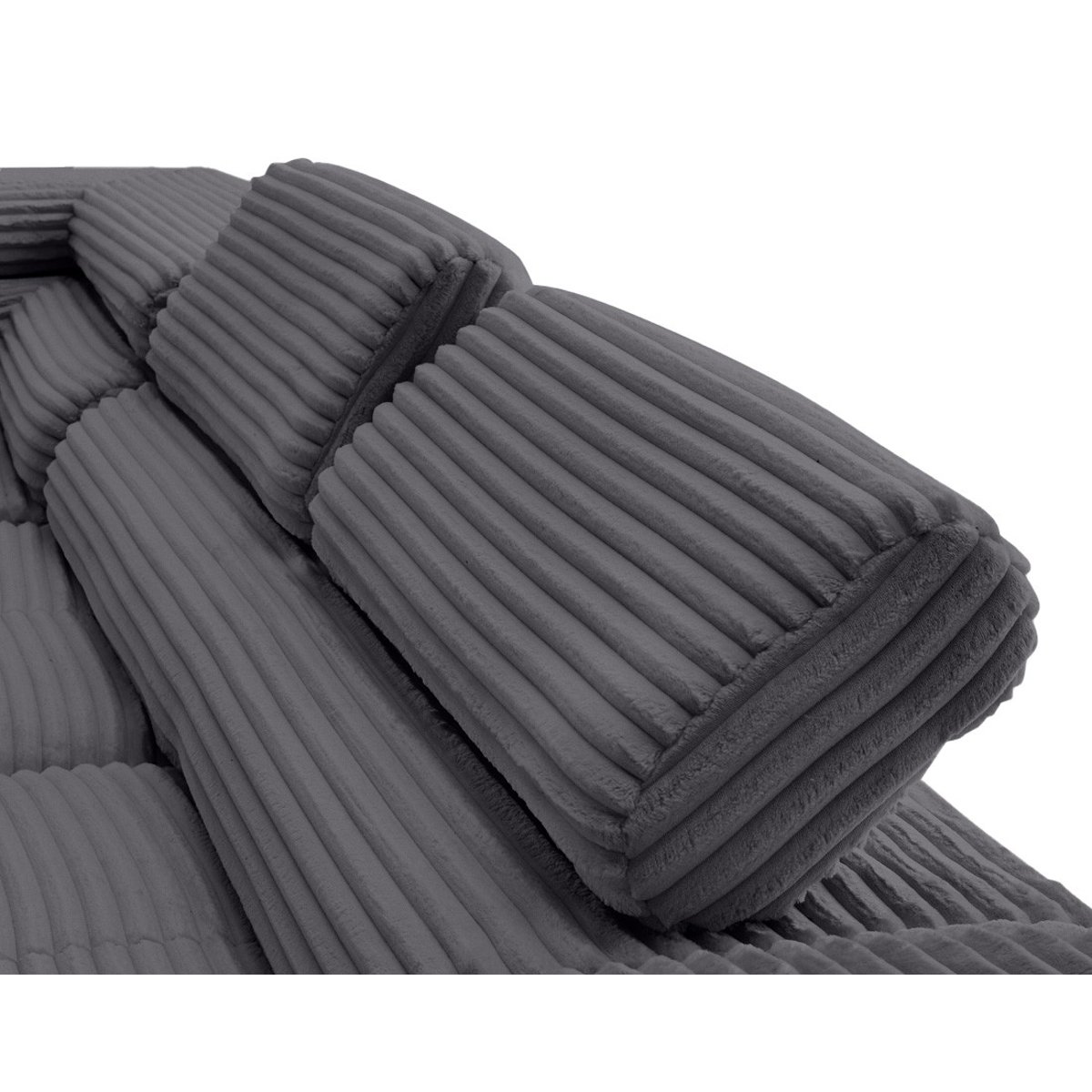 Canapé d'Angle Convertible 5 places - ZARIA gris, BEST MOBILIER