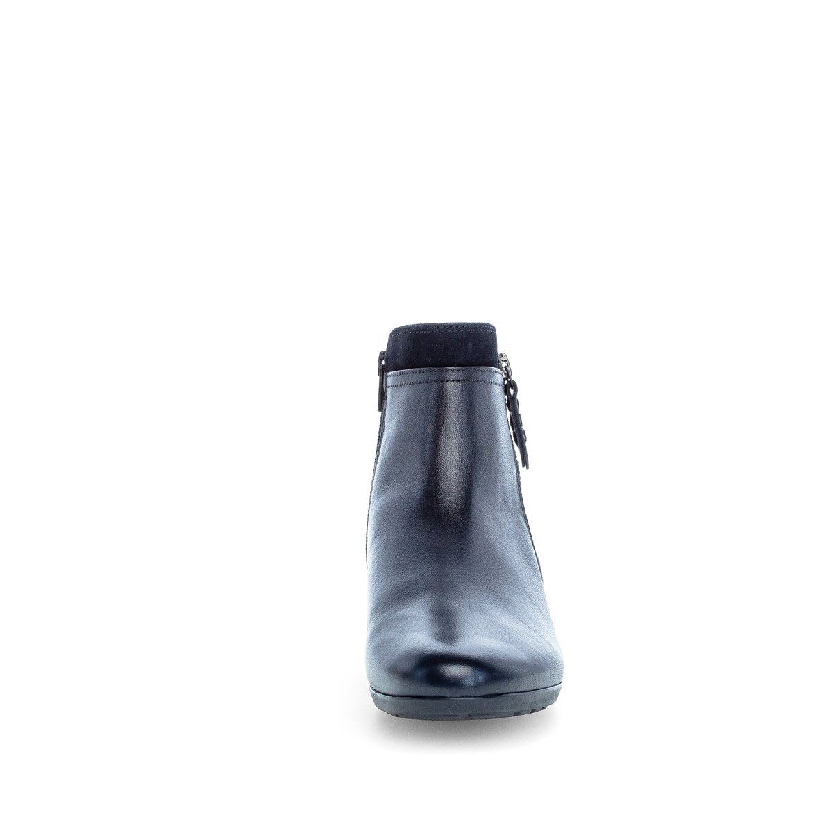 Bottines en cuir à talon décroché block marine, GABOR