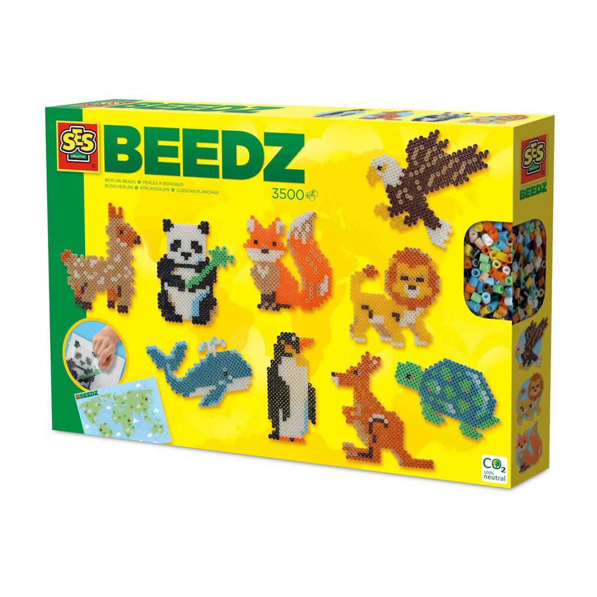 Brinquedo "Missangas - Mundo animal", SES multicolor, SES