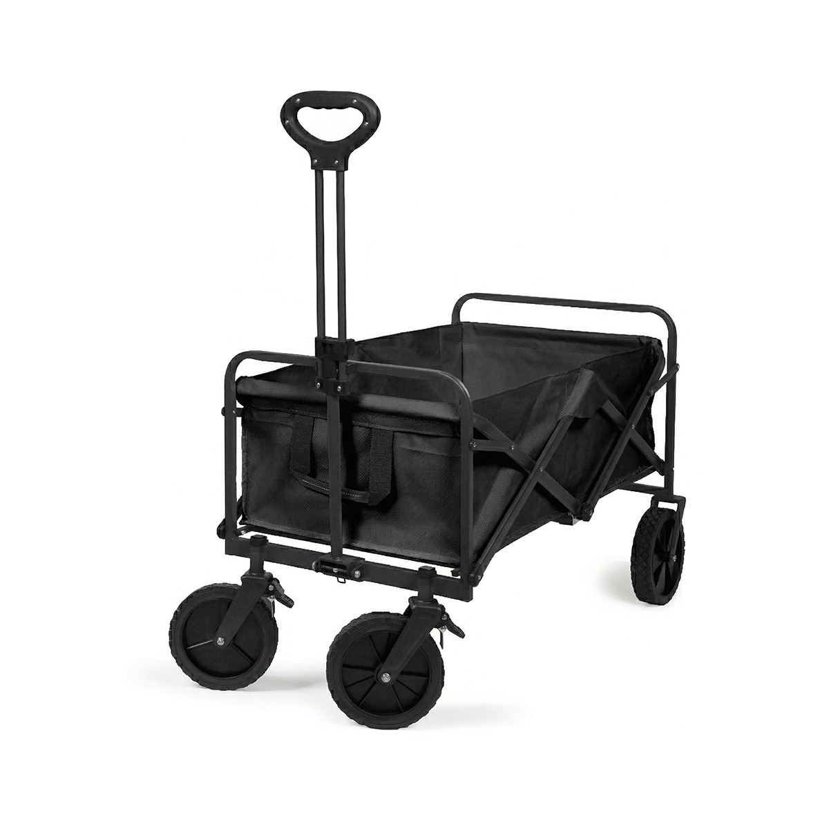 Chariot de transport pliable noir, LIVOO