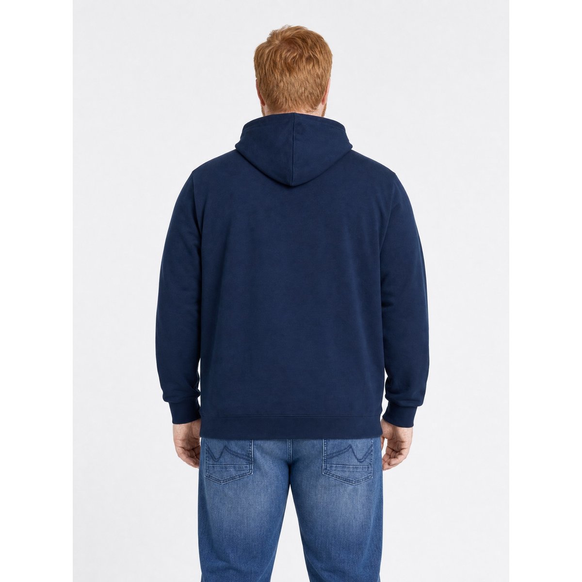 Sweat à capuche grande taille en coton steelview bleu navy blue, PETROL INDUSTRIES