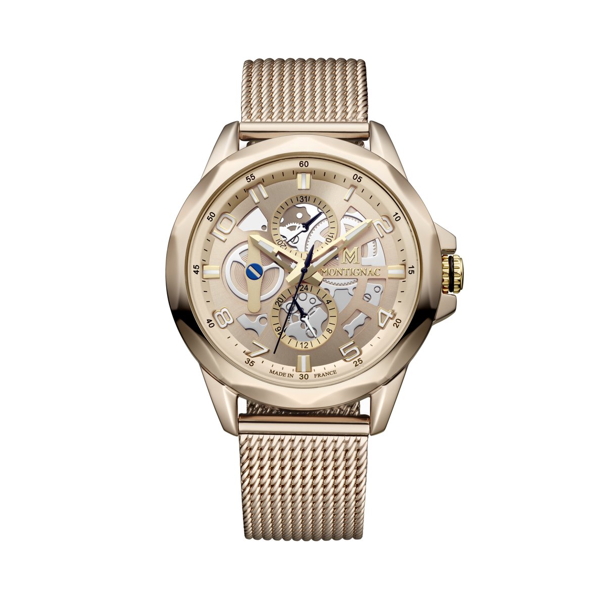 Montre Analogique ORIGINE doré champagne doré, MONTIGNAC