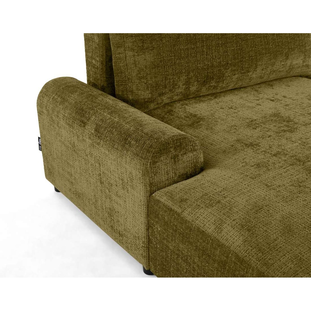 Canapé d'Angle Convertible 4 places - NELLY vert olive, BEST MOBILIER
