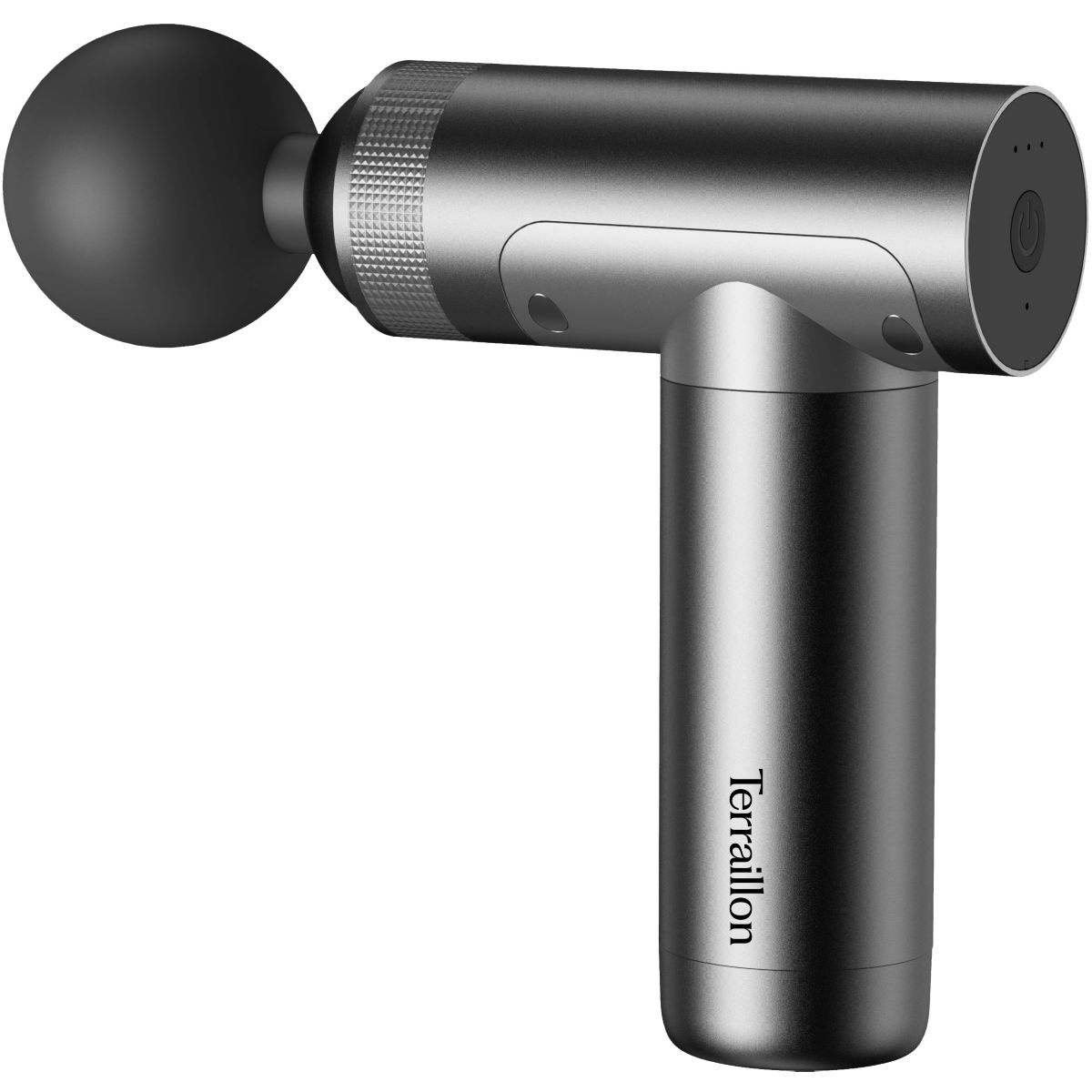 Pistolet de massage 5 embouts gris, TERRAILLON