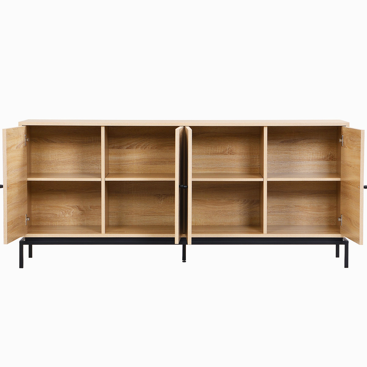 Buffet 4 portes - TALIA effet bois, HOMIFAB
