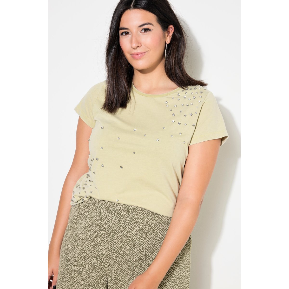 T-shirt coupe Classic Shape, style vintage vert tilleul, STUDIO UNTOLD
