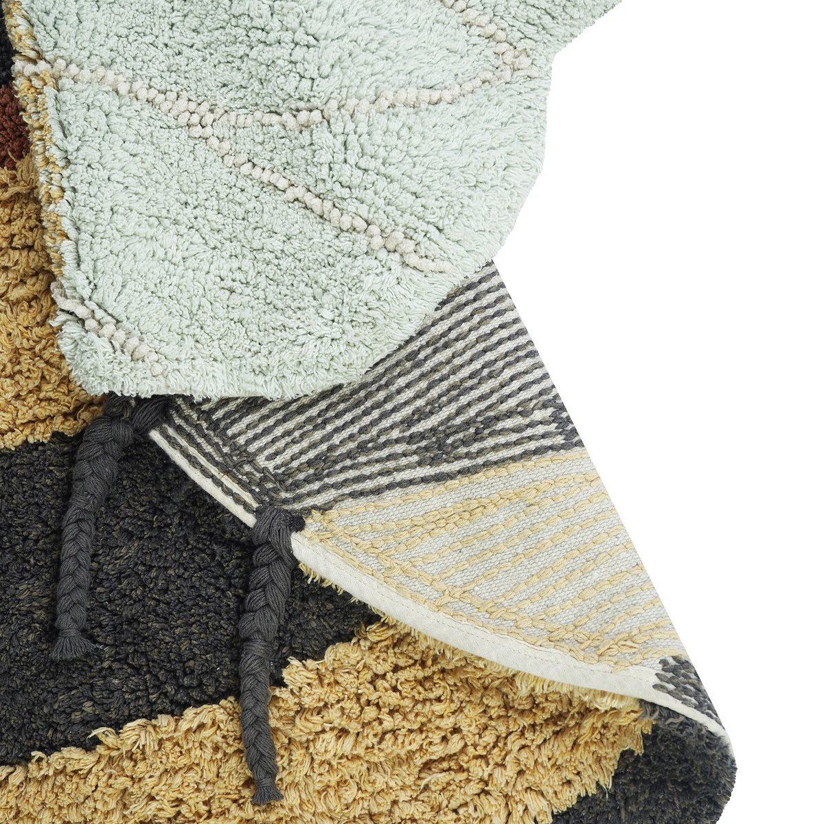 Tapis en coton abeille PLANET BEE jaune, LORENA CANALS