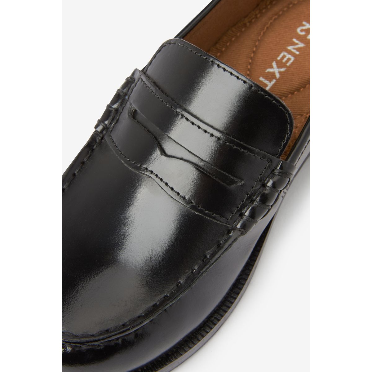 Mocassins habillés à enfiler noir, NEXT