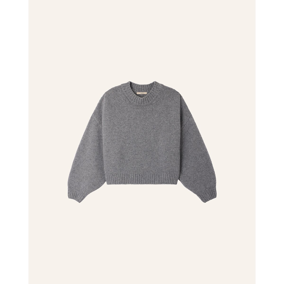 Pull en laine col rond, SPERO gris, SESSUN