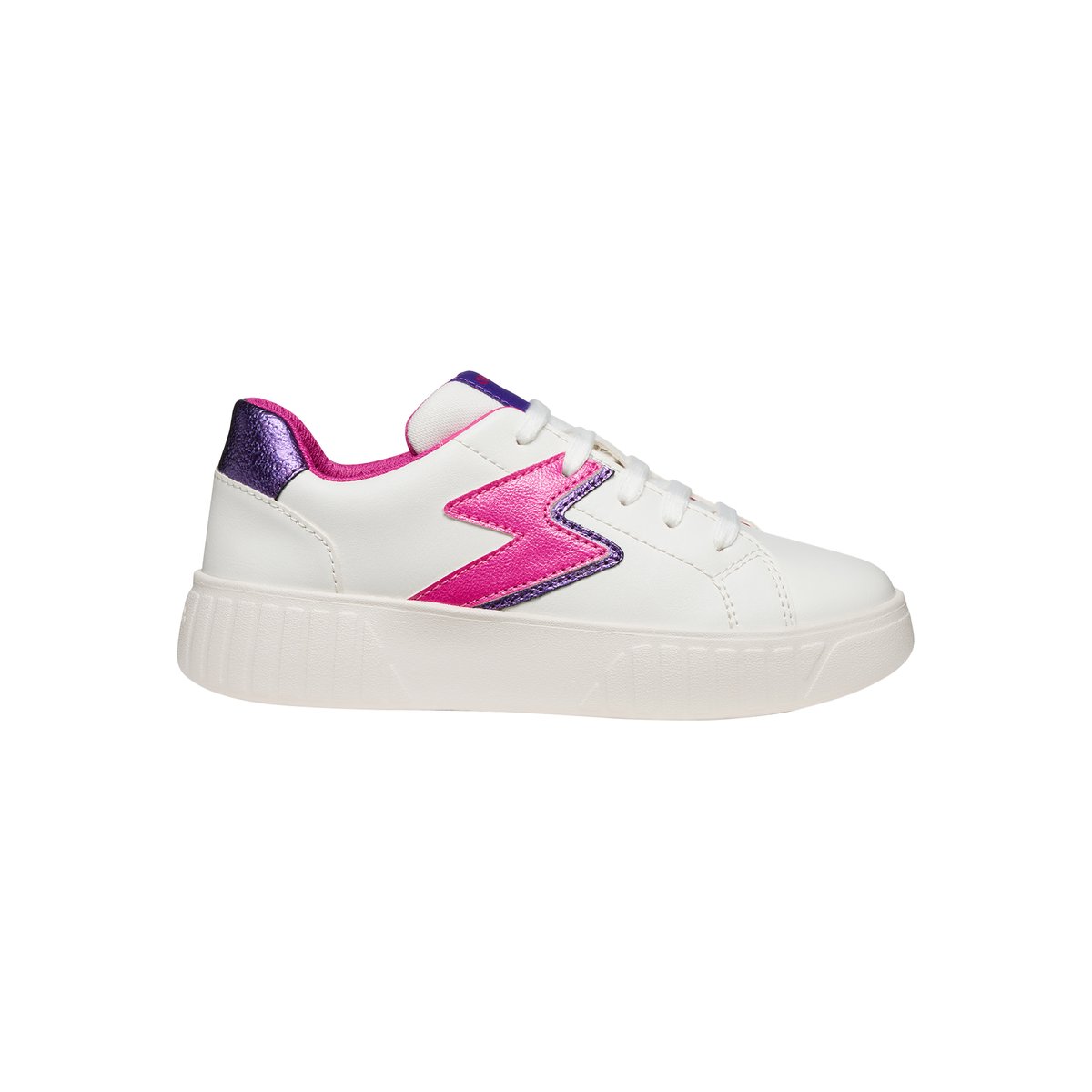 Baskets respirantes Mikiroshi blanc fushia, GEOX